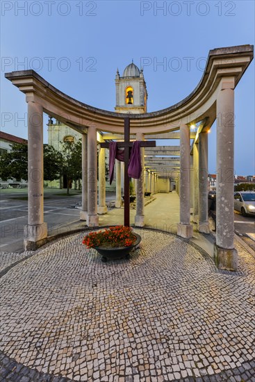 XV century Aveiro Cathedral at dusk