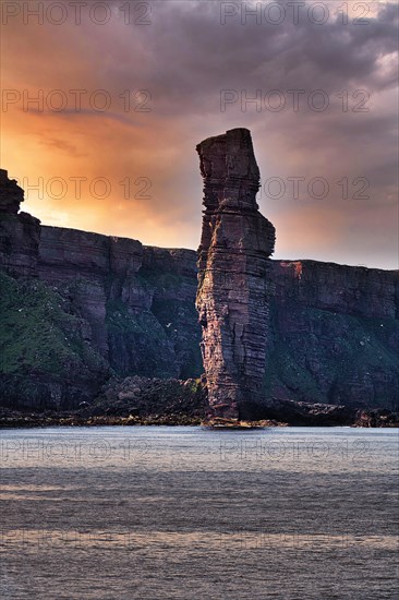 Surf Pillar in the Evening Light