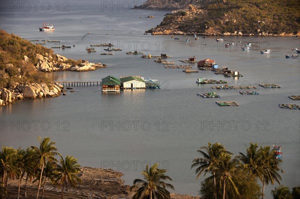 Fishing boats in Vinh Hy Bay
