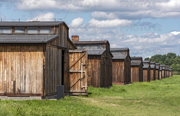 Barracks at Auschwitz II-Birkenau concentration camp