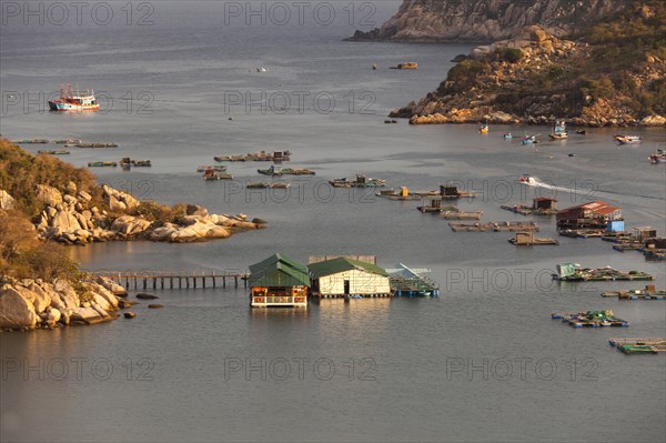 Fishing boats in Vinh Hy Bay