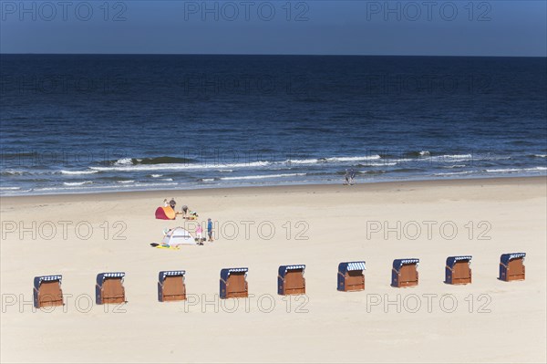 Beach chairs on the beach