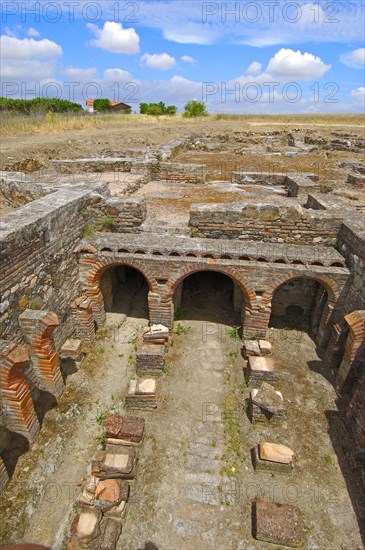 Ruins of the Roman villa of Pisoes