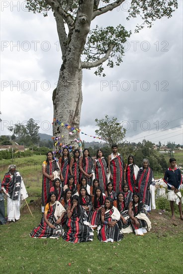 Toda Bride & Bridegroom with their relatives