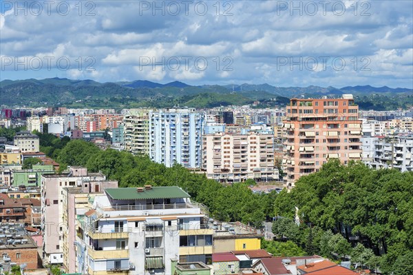 View over Tirana