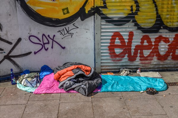 Homeless sleeping place