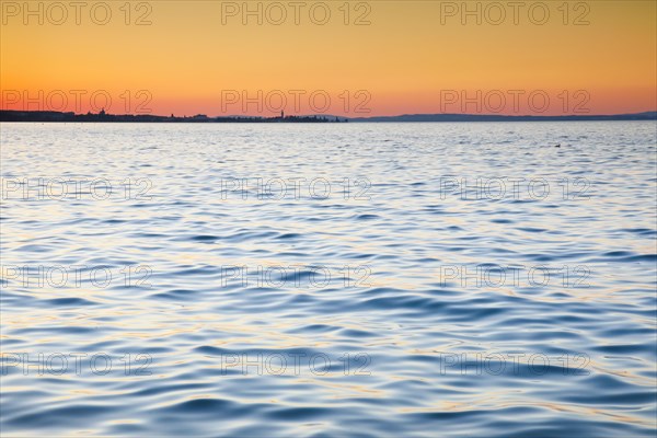 Evening view from Arbon across Lake Constance to Romanshorn