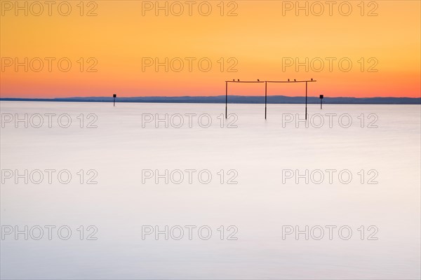View from Arbon over Lake Constance at sunrise