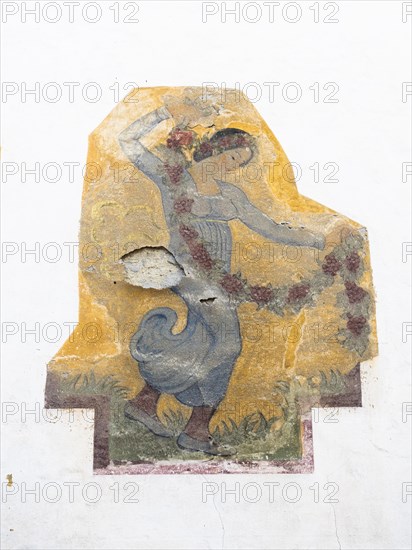 Fresco on a dilapidated house