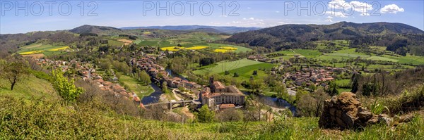 Meander on the Allier river