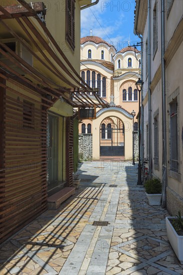 Narrow passage to the Orthodox Cathedral Birth of Christ