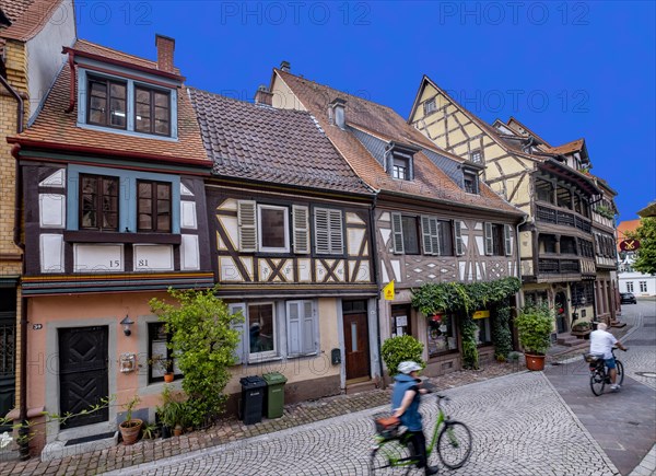 Half-timbered houses in the old town of Ladenburg