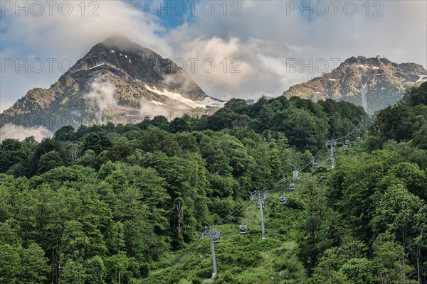 Cableway on Krasnaya Polyana