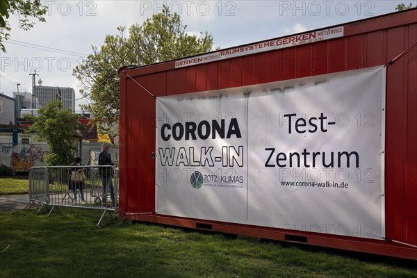 Corona test centre at the main station in spring and summer 2021