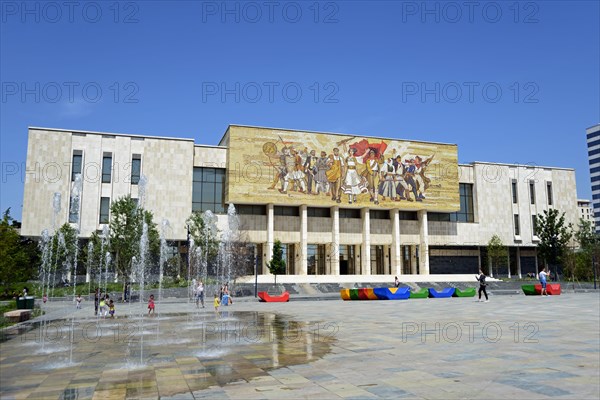 National Historical Museum with Shqiptaret mosaic