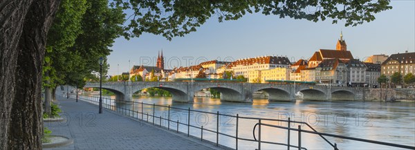 View of the old town of Basel with the Basel Cathedral