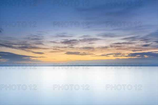 View from Arbon over Lake Constance at sunrise