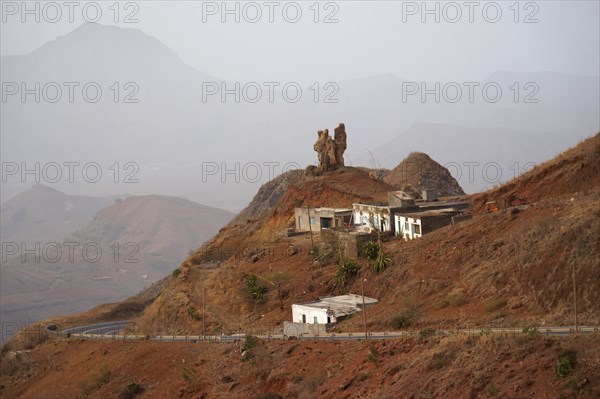 Small settlement in mountains