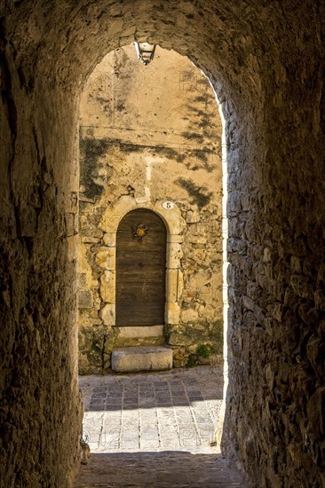 Street of Saint-Guilhem-le-Desert labelled Les Plus Beaux Villages de France