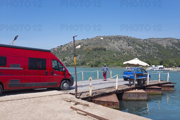 Motorhome rides on ferry