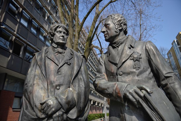 Statues Christian Peter Wilhelm Friedrich Beuth and Wilhelm von Humboldt