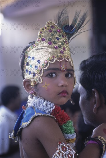 Little girl with headdress