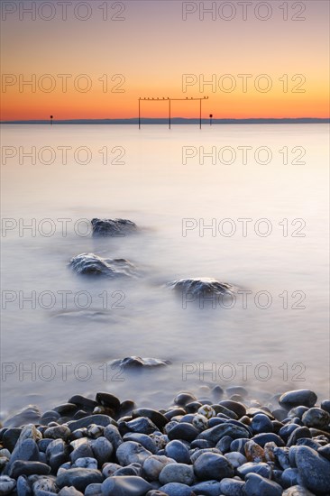 View from Arbon over Lake Constance at sunrise