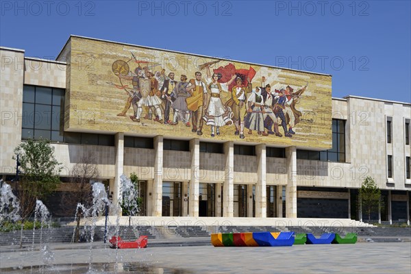 National Historical Museum with Shqiptaret mosaic