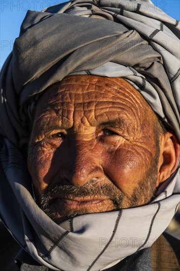 Friendly old Hazara man