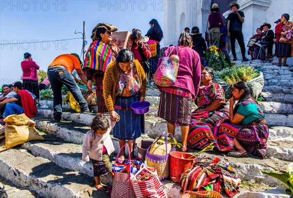 Picturesque rituals and flower offerings on the steps of Santo Tomas