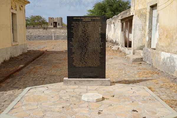 Plaque in memory of those who died in the camp