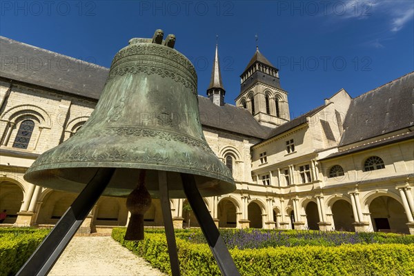 Grand moutier cloister of The Royal Abbey of Fontevraud Abbey