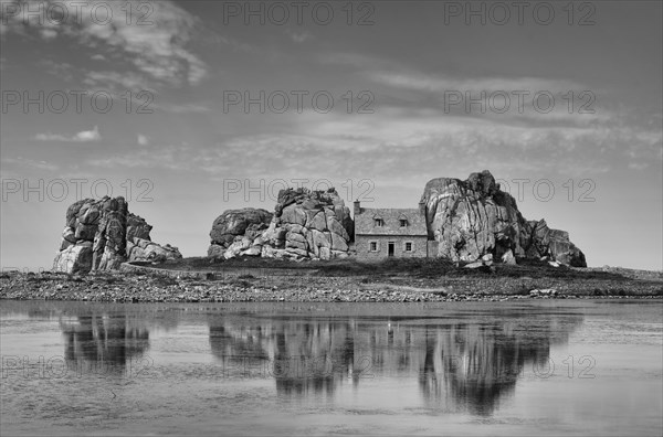 House between rocks