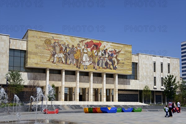 National Historical Museum with Shqiptaret mosaic