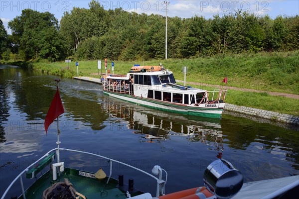 Ship Ostroda and passenger ship Cyranka