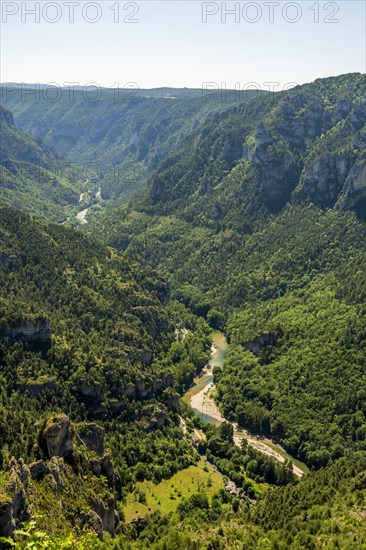 Gorges du tarn view from Point Sublime UNESCO World Heritage Site