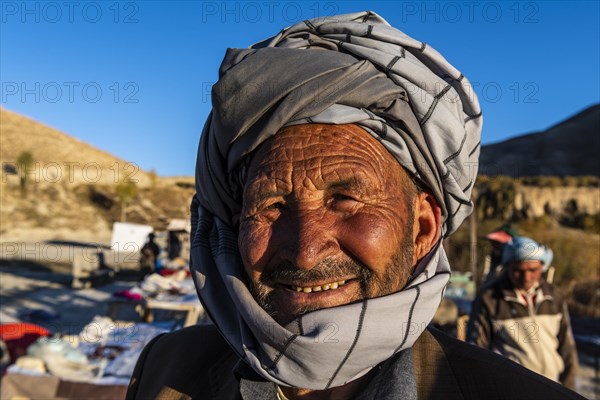 Friendly old Hazara man