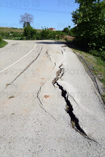 Road damage at Patresh