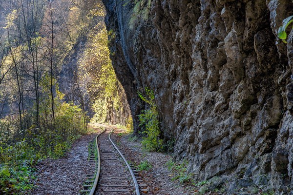 Railroad in Guam gorge