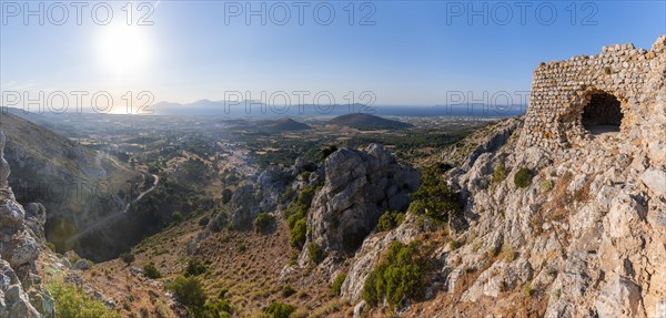 View over the island to the sea