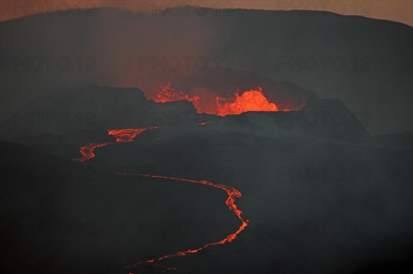 Lava bubbling