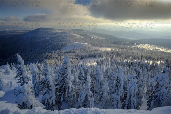 View over the winter landscape