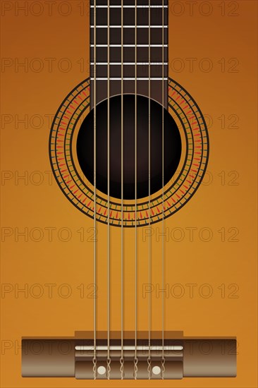 Close up vector illustration of a classical