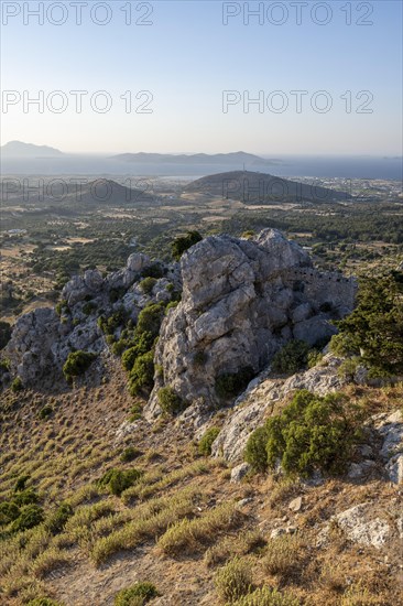 View over the island to the sea