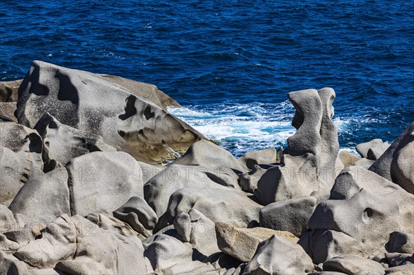 Bizarre rock formations on the rocky coast of Capo Testa near Santa Teresa di Gallura