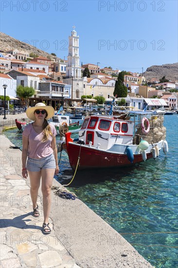 Tourist with sun hat