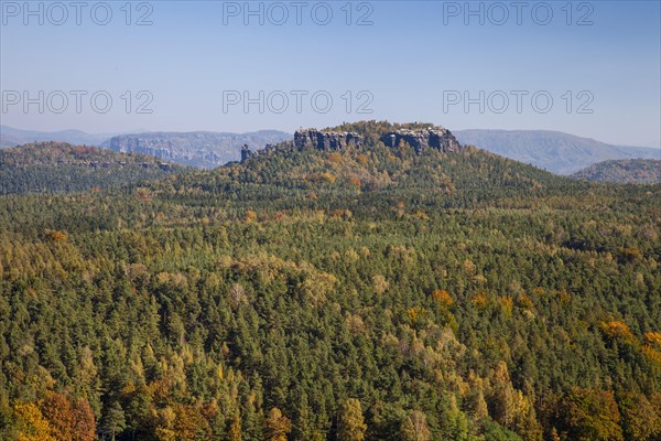 View from Pfaffenstein to Gohrisch