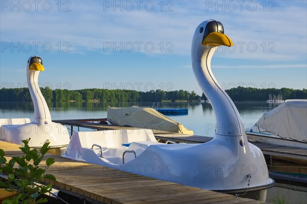 Pedal boats on Lake Schwieloch