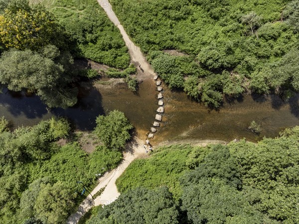 River crossing at the Danube sinkhole