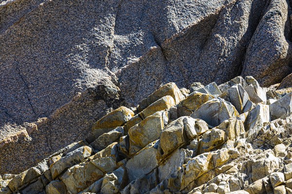 Split granite slabs at Capo Testa near Santa Teresa di Gallura